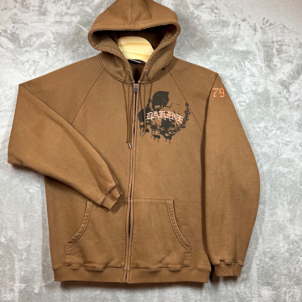 Dakine Zip-Up Hoodie Men's L Brown Outdoors‎